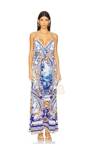 Bralette Detail Dress in Blue. - size L (also in M, S) - Camilla - Modalova
