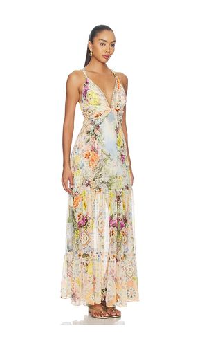 KLEID MIT RAFFUNGEN UND PERLENTRÄGERN in . Größe S. Also in L - Camilla - Modalova