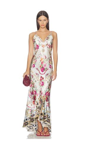 TRÄGERKLEID V NECK SLIP DRESS WITH FLOUNCE HEM in . Größe M. Also in S - Camilla - Modalova