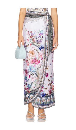 Long Draped Sarong in Pink,Blue - Camilla - Modalova
