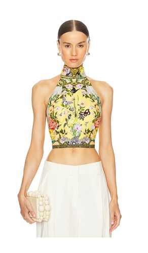Halter tie back top in color yellow size XS/S in - Yellow. Size XS/S (also in XL) - Camilla - Modalova