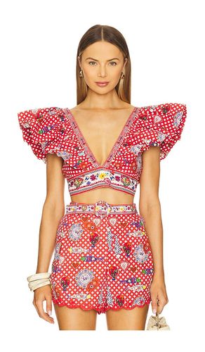 Ruffle Wrap Top in . Size M. Also in L - Camilla - Modalova