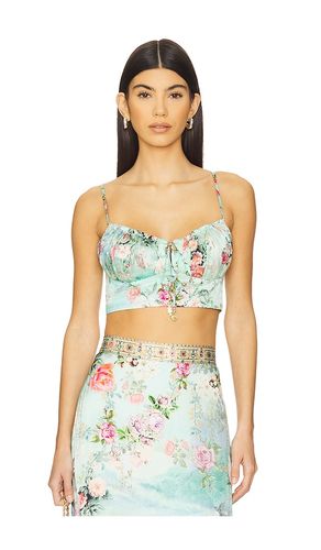 Gathered Bralette in Teal. - size L (also in M, S) - Camilla - Modalova