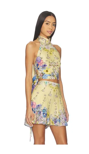 Halter Tie Back Top in Yellow. - size M/L (also in XL) - Camilla - Modalova