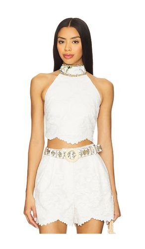 Halter Tie Back Top in White. - size M/L (also in XS/S) - Camilla - Modalova