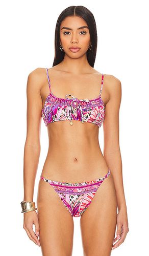 Gathered Bikini Top in Pink. - size L (also in M, S) - Camilla - Modalova