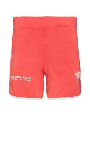 Factory Team Scallop Hem Gym Short in Red. - size L (also in M, S, XL) - Coney Island Picnic - Modalova