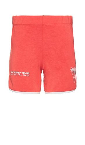 Factory Team Scallop Hem Gym Short in Red. - size M (also in S, XL) - Coney Island Picnic - Modalova