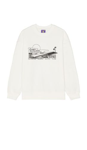 Water Based Screen Print Crewneck Sweatshirt in White. - size L (also in M, S, XL/1X) - Coney Island Picnic - Modalova