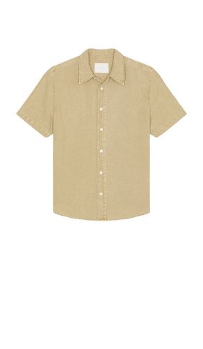 Cairo Short Sleeve Linen Shirt in Brown. - size L (also in M, S, XL/1X) - Citizens of Humanity - Modalova