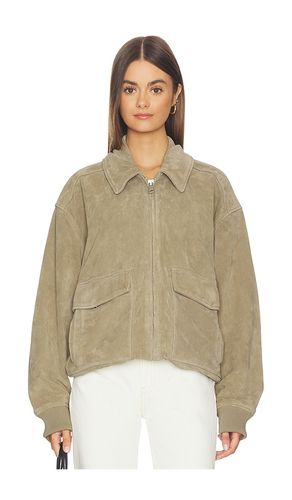Vivienne Suede Jacket in Olive. - size L (also in M, S) - Citizens of Humanity - Modalova