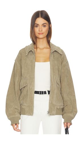 Vivienne Suede Jacket in Olive. - size L (also in M, S) - Citizens of Humanity - Modalova