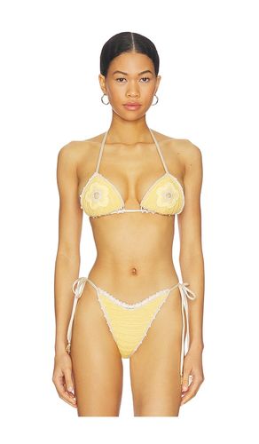 Trinidad Flower Top in Lemon. - size S (also in XS, M, L) - Capittana - Modalova