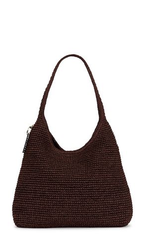 Refined Weave Straw Brooklyn 34 Shoulder Bag in Mauve - Coach - Modalova