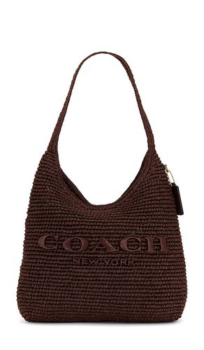 Refined Weave Straw Brooklyn 28 in Brown - Coach - Modalova