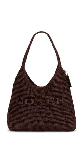 Refined Weave Straw Brooklyn 34 in Brown - Coach - Modalova