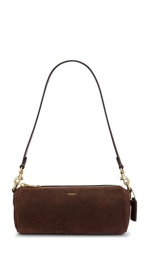 Suede Barrel Bag in Chocolate - Coach - Modalova