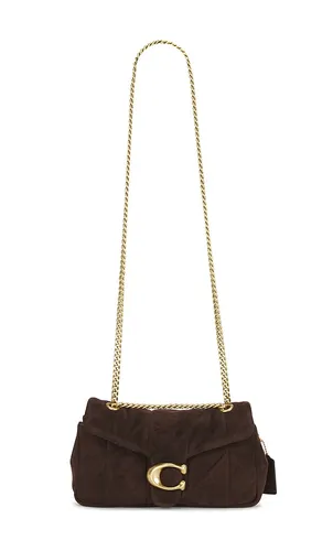 Soft Quilted Suede Tabby Shoulder Bag 26 in Chocolate - Coach - Modalova