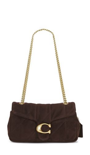 Soft Quilted Suede Tabby Shoulder Bag 26 in Chocolate - Coach - Modalova