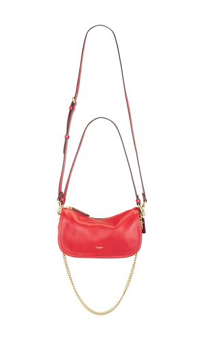 Natural Grain Leather Waverly Shoulder Bag in Red - Coach - Modalova