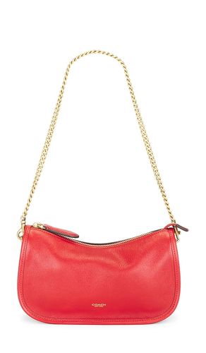Natural Grain Leather Waverly Shoulder Bag in Red - Coach - Modalova