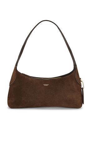 Suede Brooklyn Shoulder Bag 26 in Chocolate - Coach - Modalova