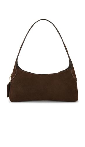 Suede Brooklyn Shoulder Bag 26 in Chocolate - Coach - Modalova