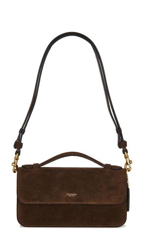 Suede New York Elora Top Handle Crossbody Bag in Brown - Coach - Modalova