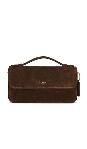 Suede New York Elora Top Handle Crossbody Bag in Brown - Coach - Modalova