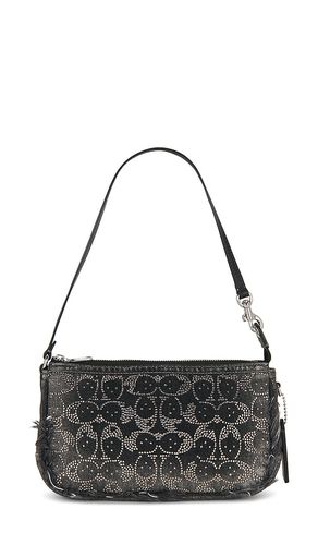 Distressed Denim Crystal Signature Plaza Bag in - Coach - Modalova