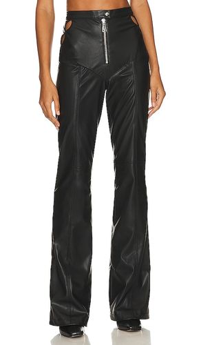 Faux Leather Detailed Pants in . - size L (also in S, XS) - Ceren Ocak - Modalova