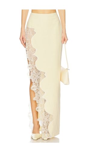 Lace Detailed Skirt in Lemon. - size M (also in XL/1X) - Ceren Ocak - Modalova