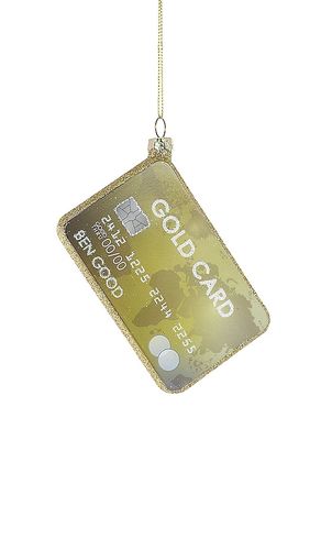 Gold Card Ornament in Yellow - Cody Foster & Co - Modalova