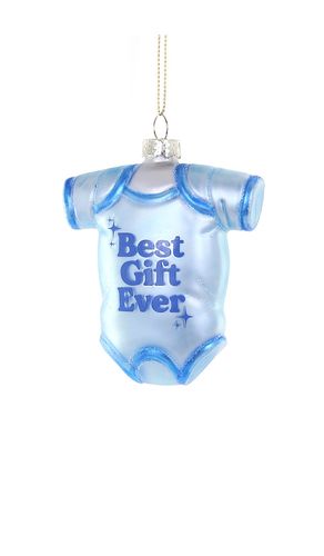 Ornamento best gift ever ornament en color azul talla all - Cody Foster & Co - Modalova