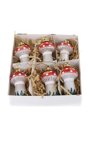 Ornamento black forest toadstool en color multi talla all - Cody Foster & Co - Modalova