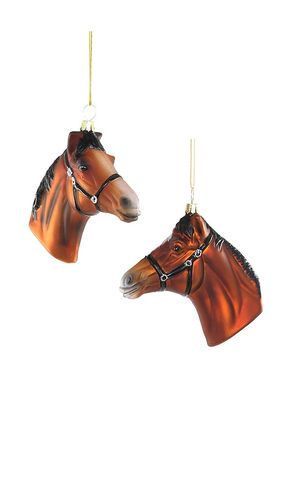 Ornamento horse set en color multi talla all - Cody Foster & Co - Modalova