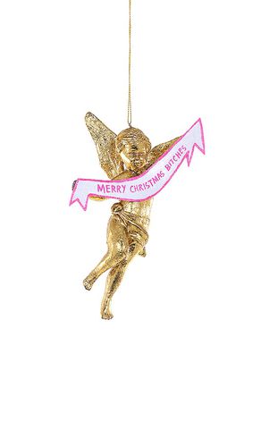 Merry Christmas Bitches Ornament in Metallic Gold - Cody Foster & Co - Modalova