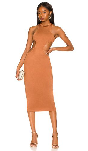 Vestido midi cassidy en color bronce talla L en - Tan. Talla L (también en XL, XS) - Camila Coelho - Modalova
