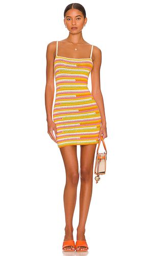 Mini vestido de punto abierto rhea en color amarillo talla L en - Yellow. Talla L (también en M) - Camila Coelho - Modalova