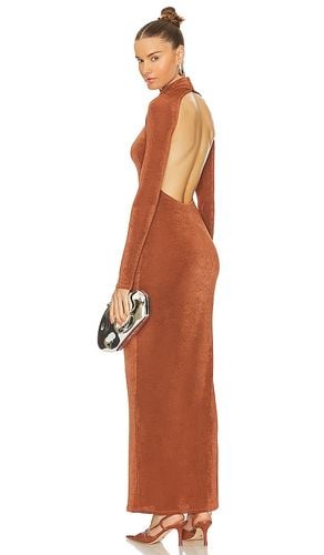 Flavia Maxi Dress in Cognac. - size L (also in S) - Camila Coelho - Modalova