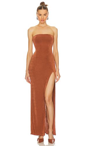 Gracia Maxi Dress in Cognac. - size L (also in M) - Camila Coelho - Modalova