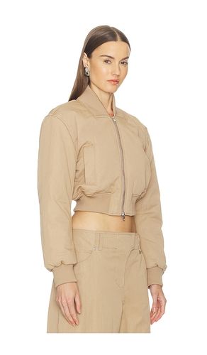 Maiara Bomber Jacket in Taupe. - size S (also in XL, XS) - Camila Coelho - Modalova