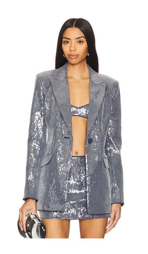 Mori Blazer in Metallic Silver. - size L (also in M, XS, XXS) - Camila Coelho - Modalova