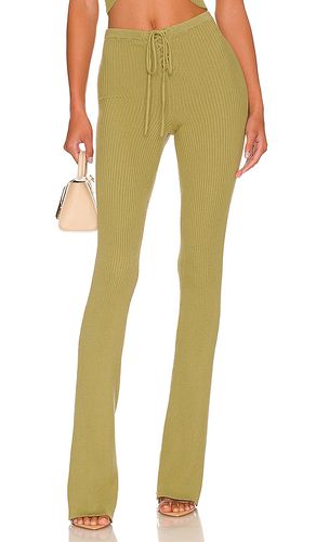 Artemis Lace Up Knit Pant in Green. - size L (also in M, S) - Camila Coelho - Modalova