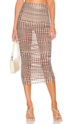 Falda maxi kelly en color marrón talla L en - Brown. Talla L (también en XL) - Camila Coelho - Modalova
