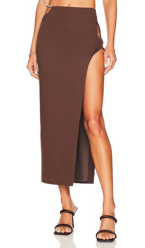 Holly Midi Skirt in Chocolate. - size M (also in XL) - Camila Coelho - Modalova