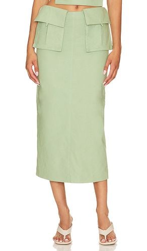 Rousseau Midi Skirt in Sage. - size L (also in M, S, XXS) - Camila Coelho - Modalova