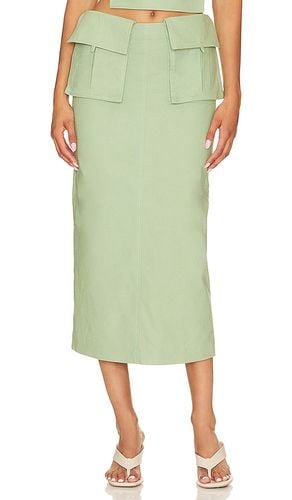 Rousseau Midi Skirt in Sage. - size L (also in S, XS, XXS) - Camila Coelho - Modalova