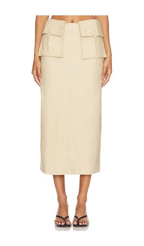 Rousseau Midi Skirt in Beige. - size L (also in M, S, XL, XS) - Camila Coelho - Modalova