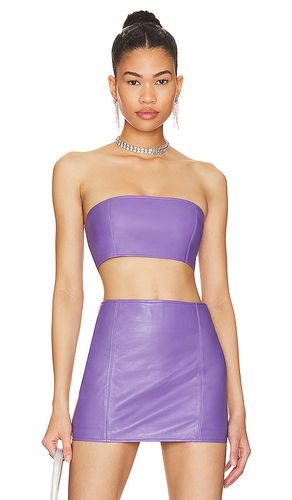 Leather Tube Top in Lavender. - size L (also in M, XL, XS) - Camila Coelho - Modalova